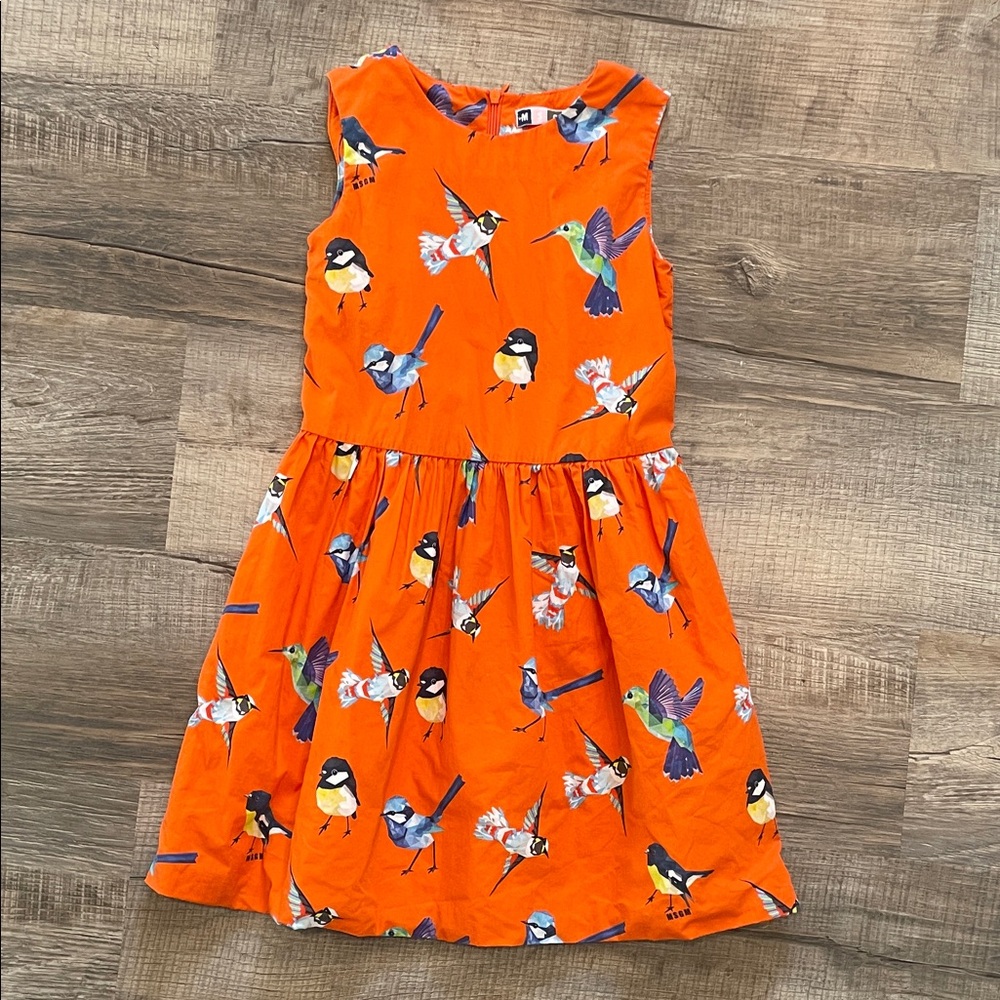 MSGM Orange Bird girls Dress